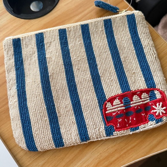 NWT ANTHROPOLOGIE Daniella Manini Beaded City Pouch, London - Picture 5 of 5